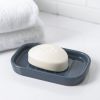 Basic Ceramic Soap Dish Washed Indigo Navy Blue
