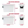 Frost Locking and Stacking Utility and Tool Box, Durable Plastic 11.5" x 5.06" x 7.25"